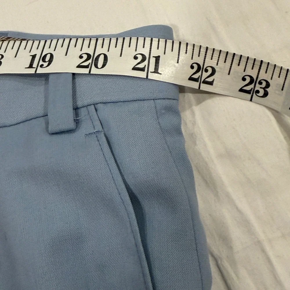 Lauren Ralph Lauren Mens Pleated Dress Pants Blue 43W x 30L‎ Cuffed Trousers